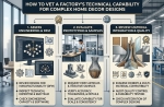 How to Vet a Factory's Technical Capability for Complex Home Decor Designs